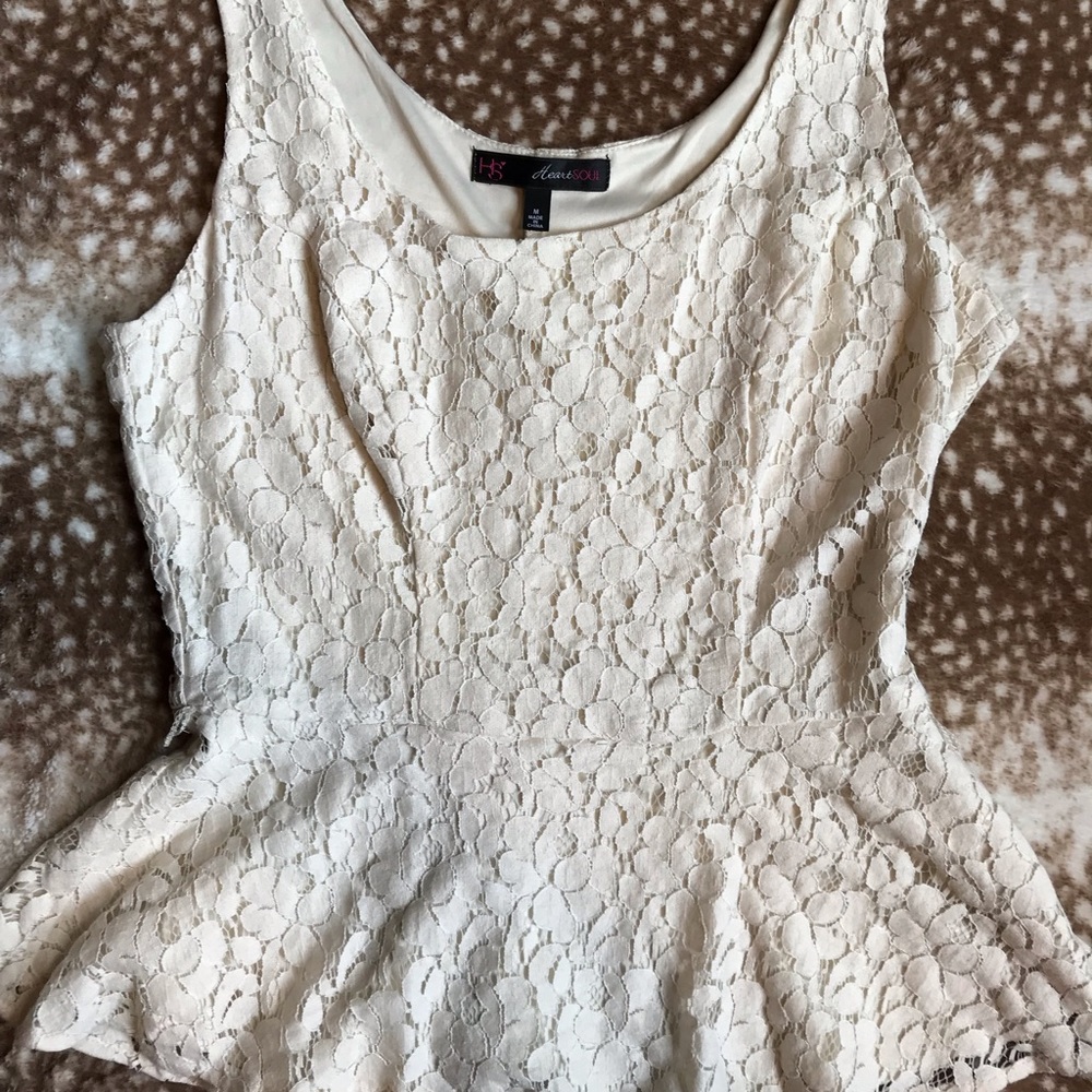 HeartSOUL Peplum Lace Top